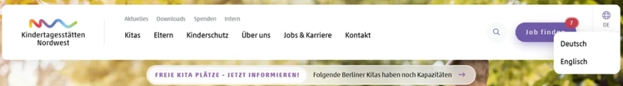 Website in Einfacher Sprache und auf Englisch