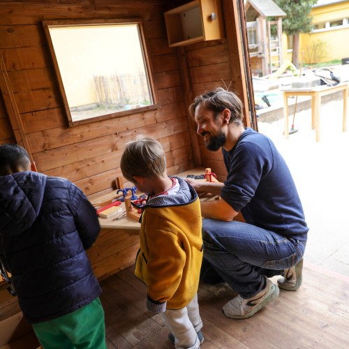 Werkstatt der Kita Ernststraße, Kindertagesstätten Nordwest
