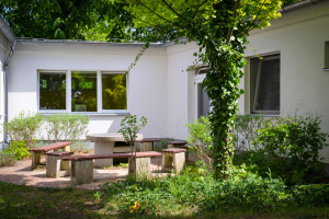 Außenbereich mit Sitzkreis